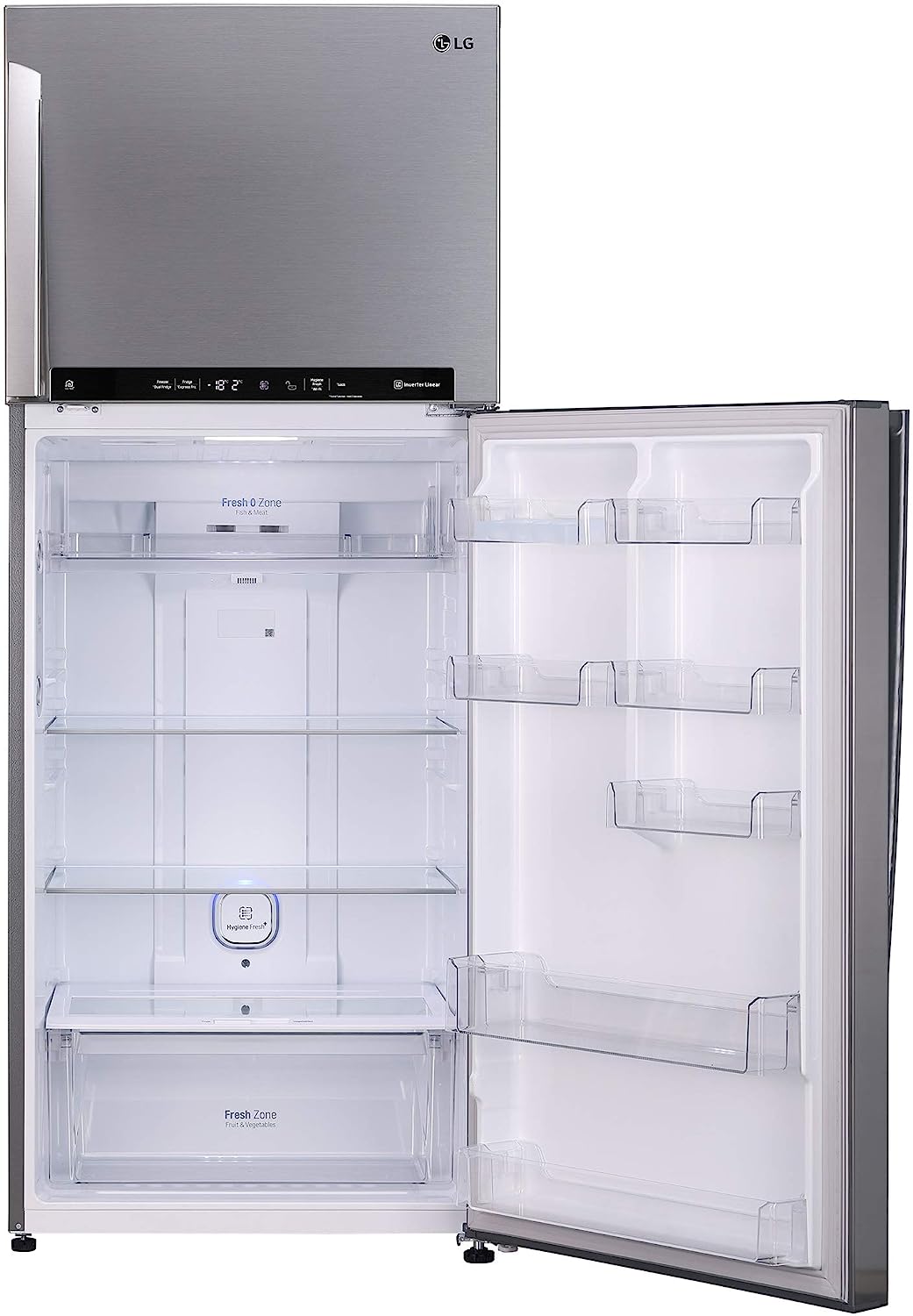 LG 471L 3 Star Frost-Free Inverter Wi-Fi Hygiene Fresh+ Double Door Refrigerator (GL-T502FPZ3, Shiny Steel, ConvertiblePLUS with Door Cooling+)