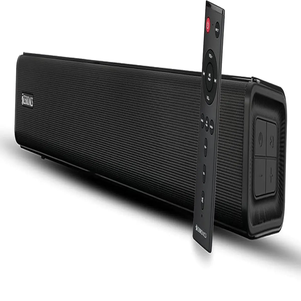Zebronics ZEB-JUKE BAR 2500 Wireless Bluetooth Single Soundbar With Supporting Wall Mount, USB, AUX, Optical IN & Remote Control. (35 Watt, 2.0 Channel)