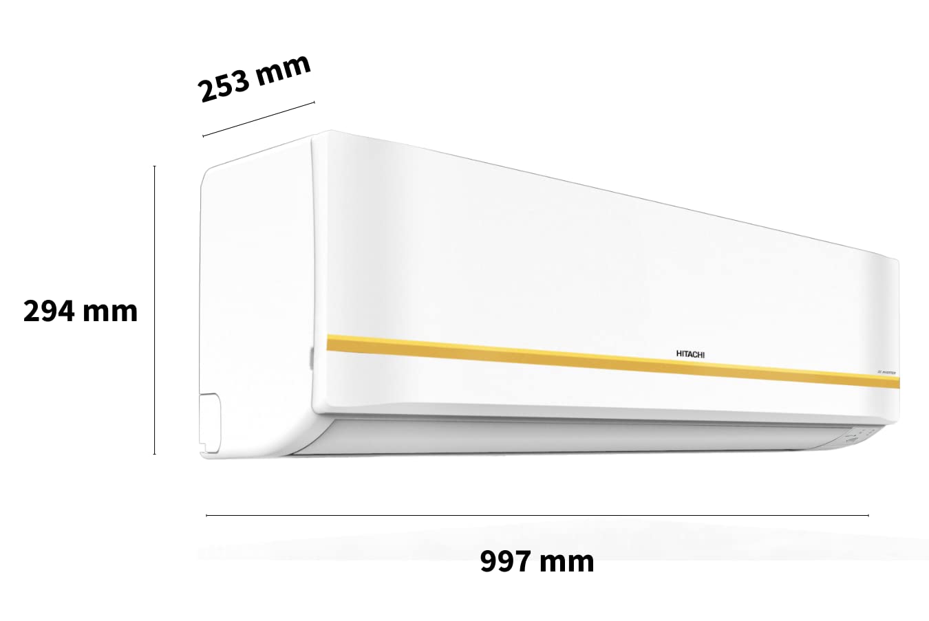 Hitachi Split Ac - 1.5 Ton Kiyora 5200Fx I Fresh Inverter - R32 - RSRG518FFEO (Gold)