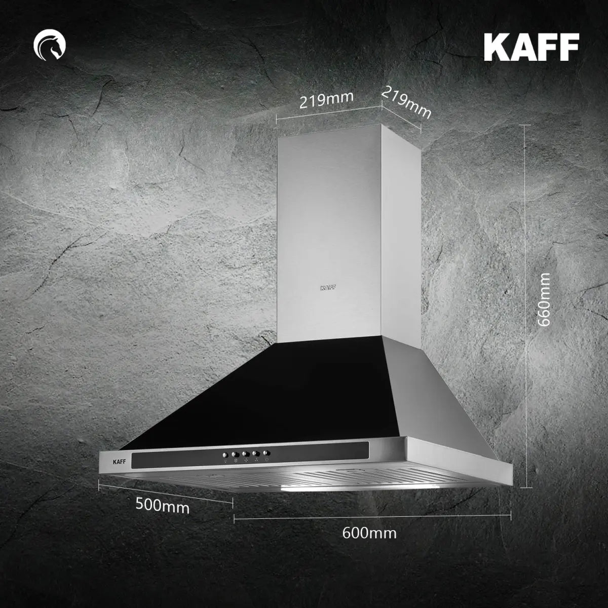 Kaff Fema BF 60 Cm Blk BlackChimney