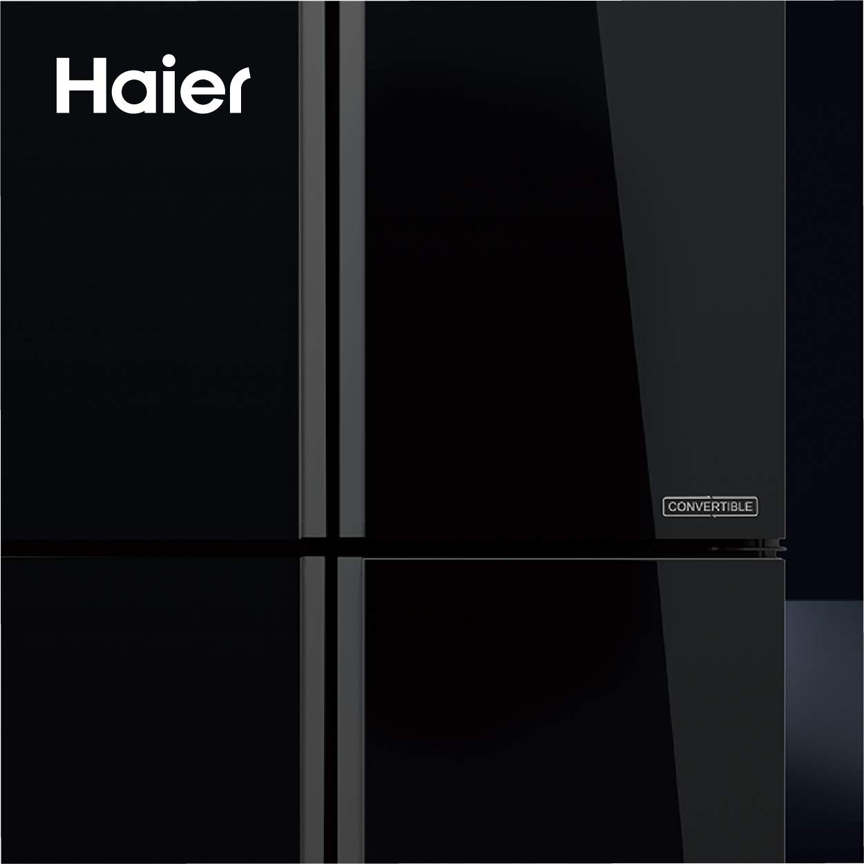 Haier 531 L Inverter Frost-Free Side-by-Side Refrigerator (HRB-550KG, Black,Convertible)