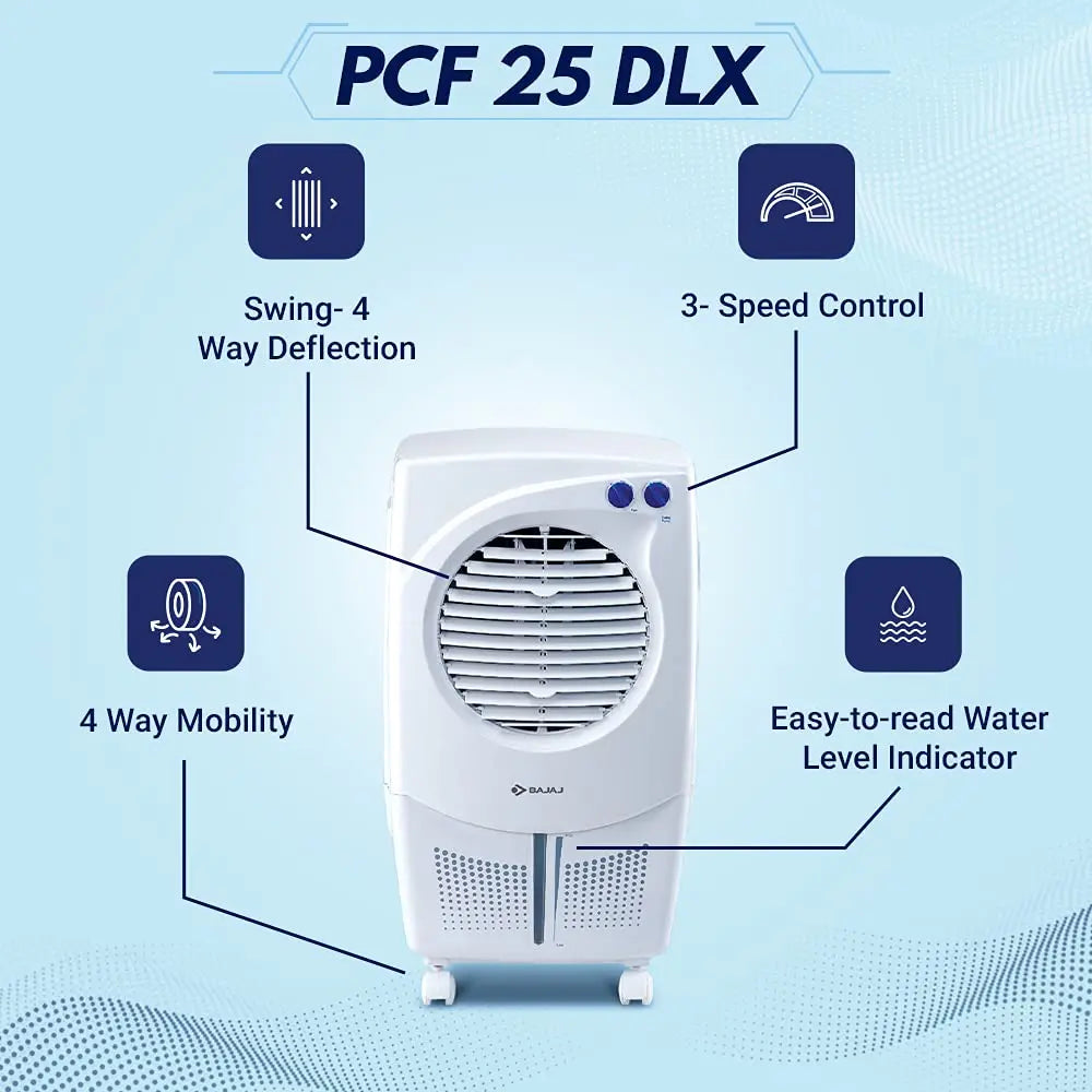Bajaj Icon PCF 25 DLX Air Cooler 24L White