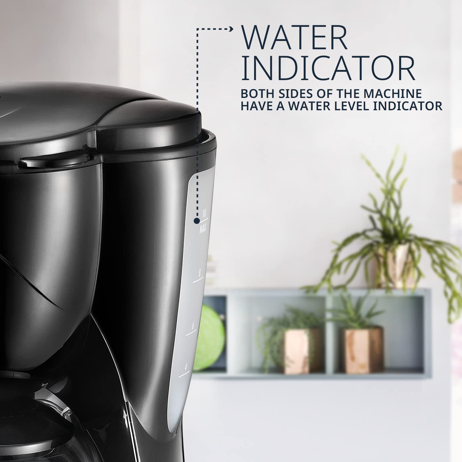 Delonghi ICM2.1 BK 1000-Watt 10-Cup Drip Coffee Maker (Black)