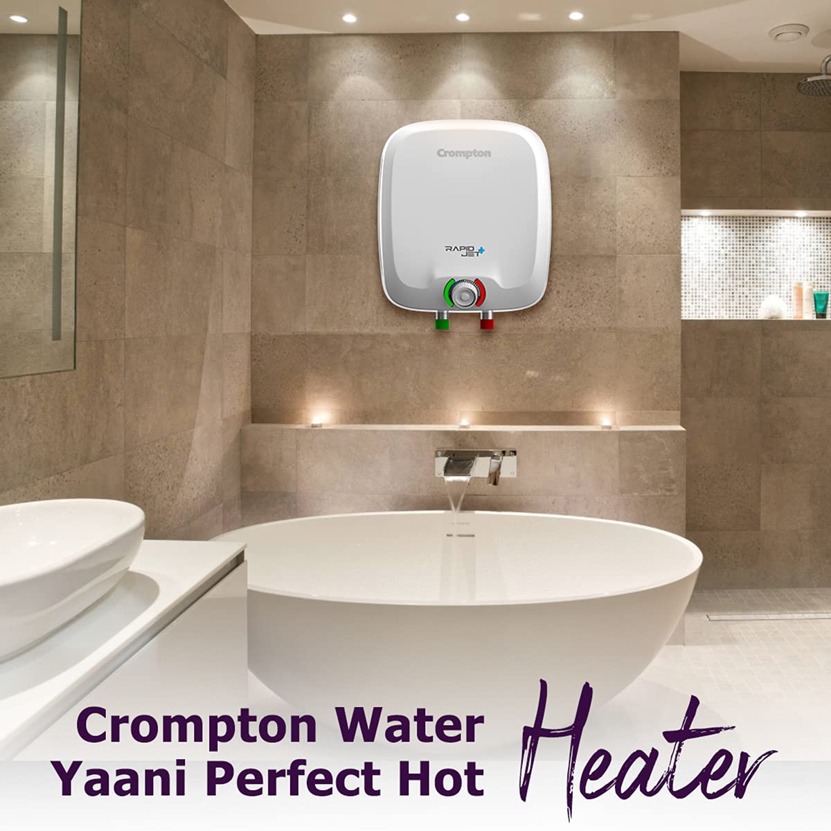 Crompton Rapidjet Plus 6-L 5 Star Rated Water Heater White