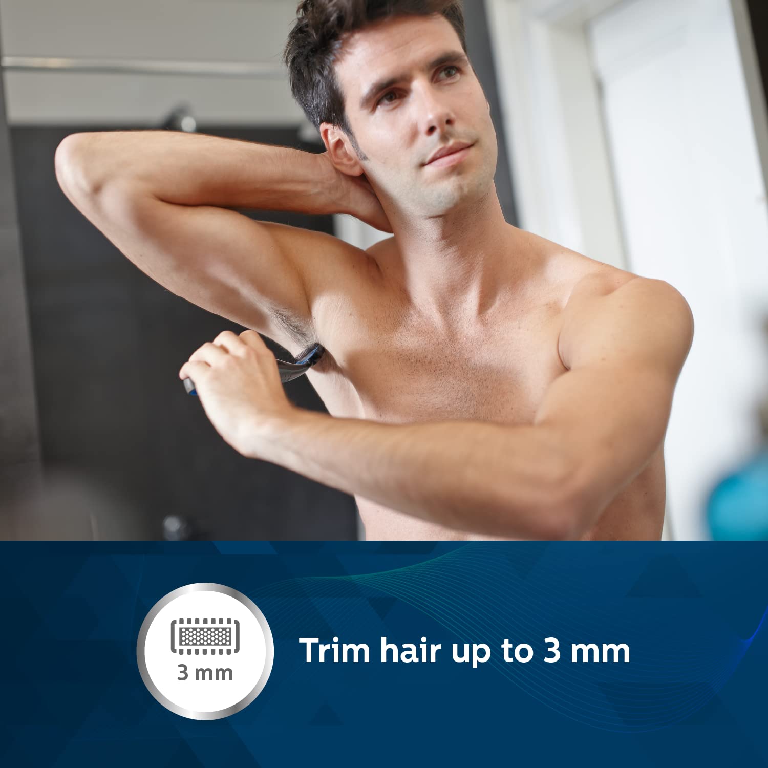Philips BG1025/15 Showerproof Body Groomer for Men, Safe for all body areas, including private parts