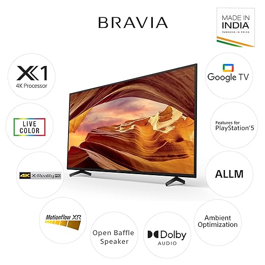 Sony X75L 139cm 4K Ultra HD Smart TV with HDR and Google TV | KD-55X75L 55 | 60 characters