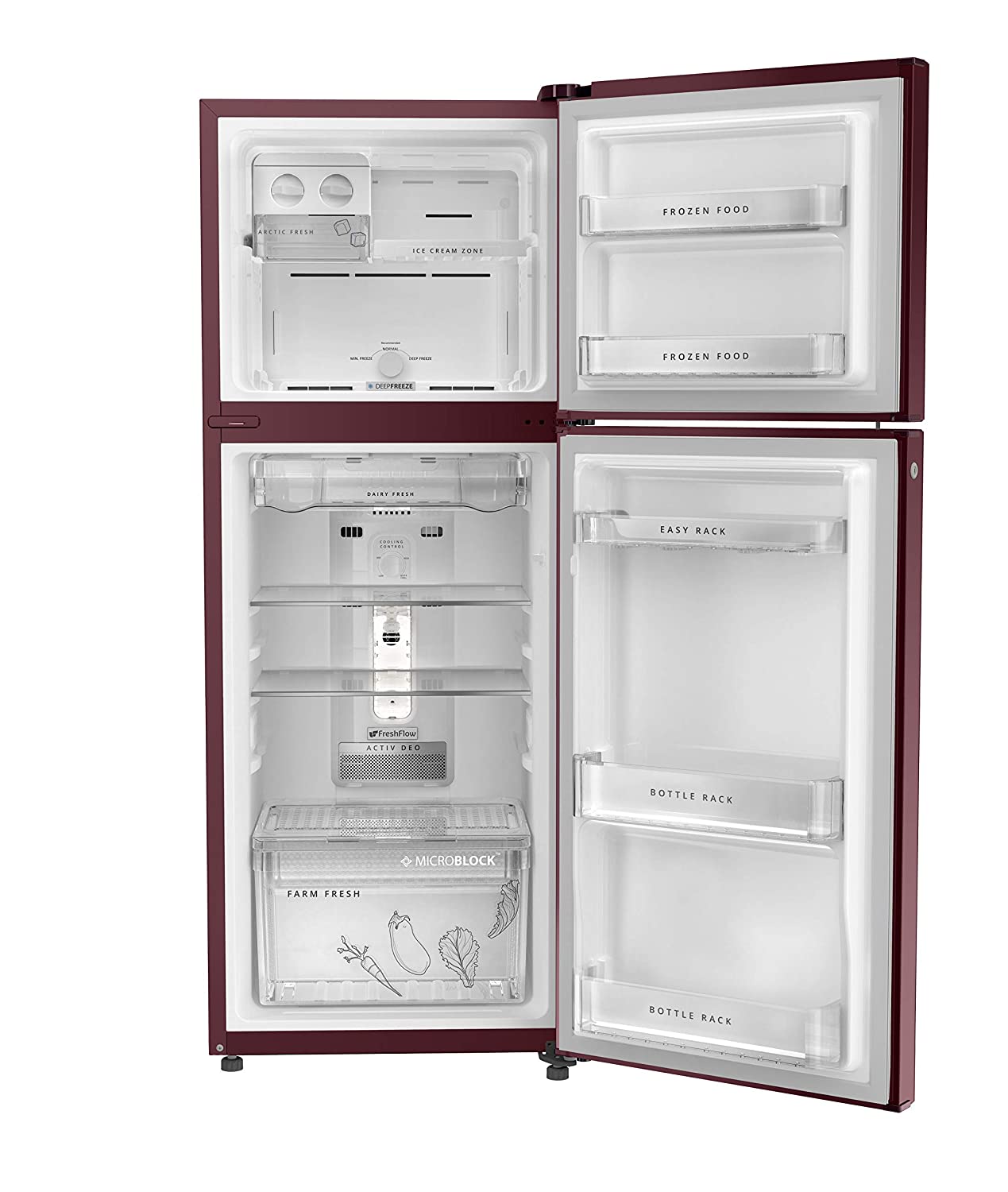 Whirlpool 245 L 2 Star Refrigerator NEO 258H ROY 2S Wine Viola