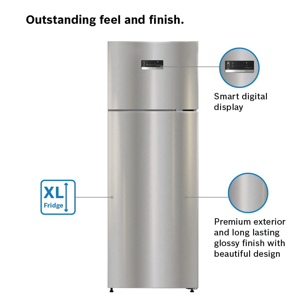Bosch Max Convert 290L குளிர்சாதன பெட்டி CTC29S03NI ‎ஸ்பார்க்லி ஸ்டீல்