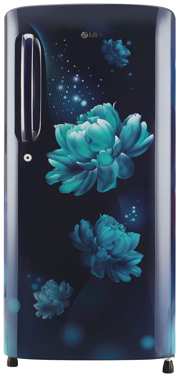 LG 185 L 3 Star Direct-Cool Single Door Refrigerator (GL-B201ABCD, Blue Charm, Fast Ice Making, Gross Volume- 190 L)