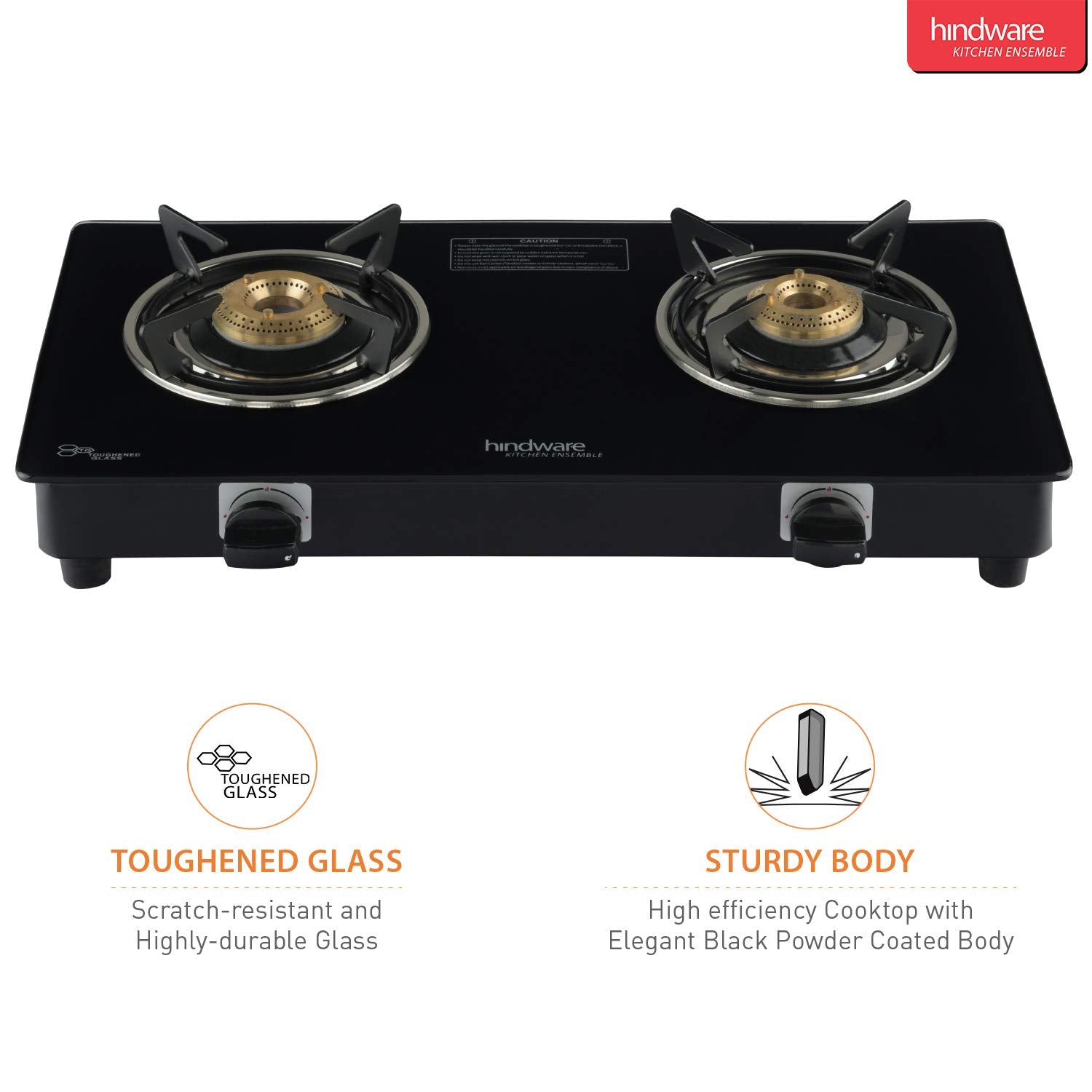 HINDWARE Brio Plus 2B Glass Cooktop
