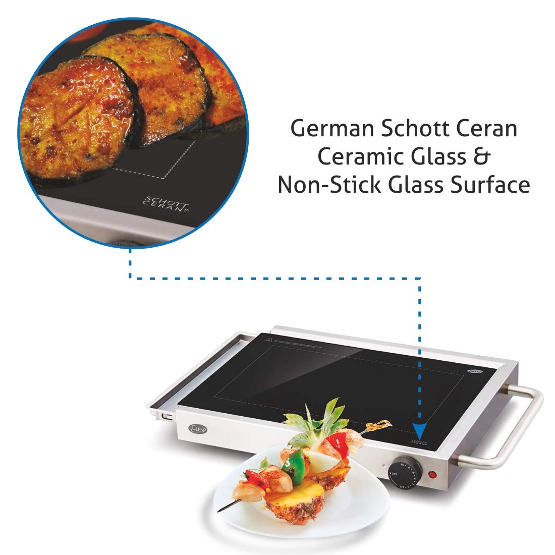 Glen Glass Barbecue Grill 3033