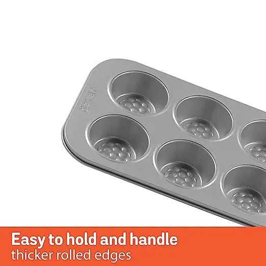Meyer Bakemaster Non Stick 6 Cup Deep Muffin Pan 47536 Grey