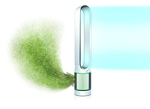 Dyson Pure Cool Link Air Purifier TP03 (White/Silver), Wi-Fi Enabled, Large, Activated Carbon