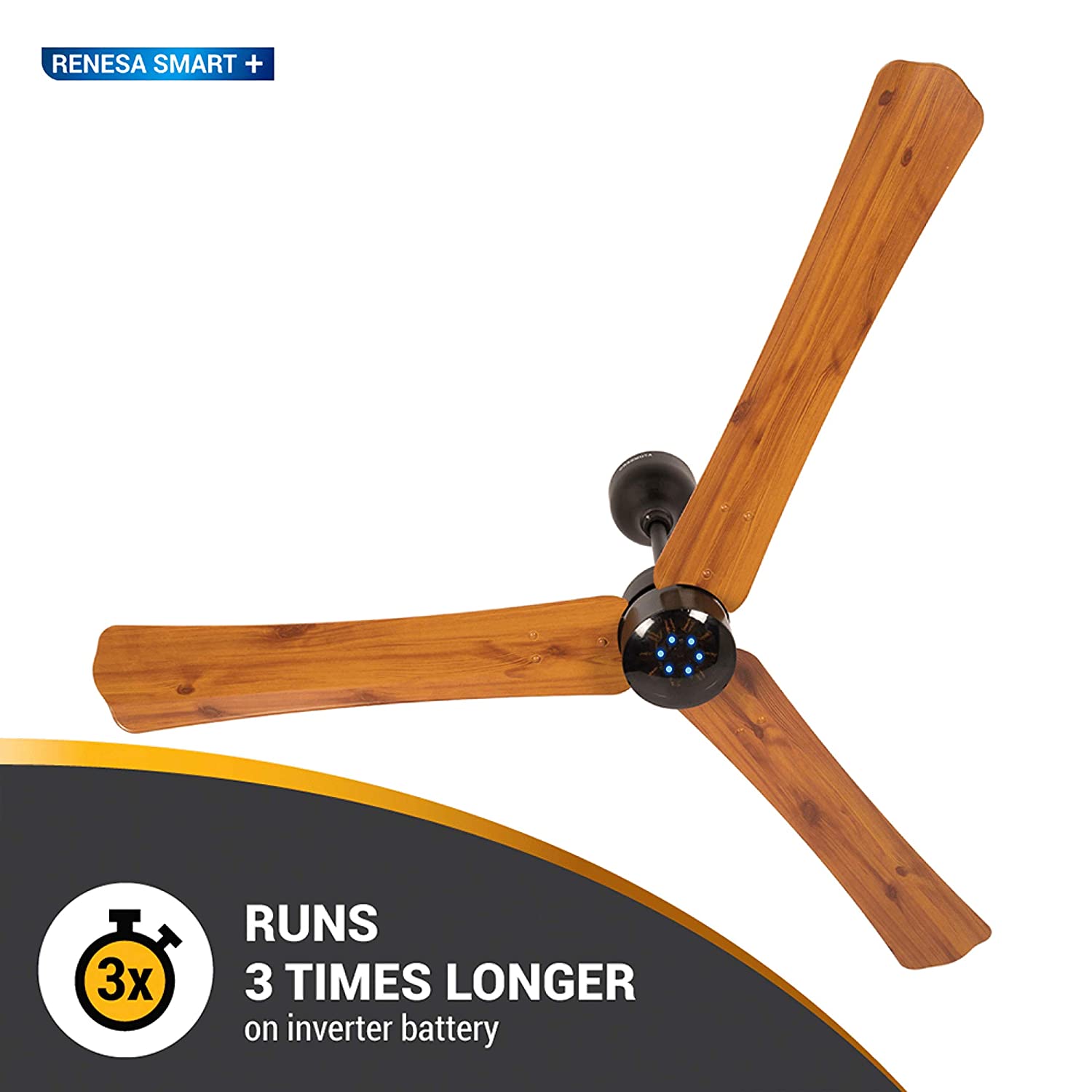 Atomberg Fans Renesa Smart + 1200mm Golden Oakwood