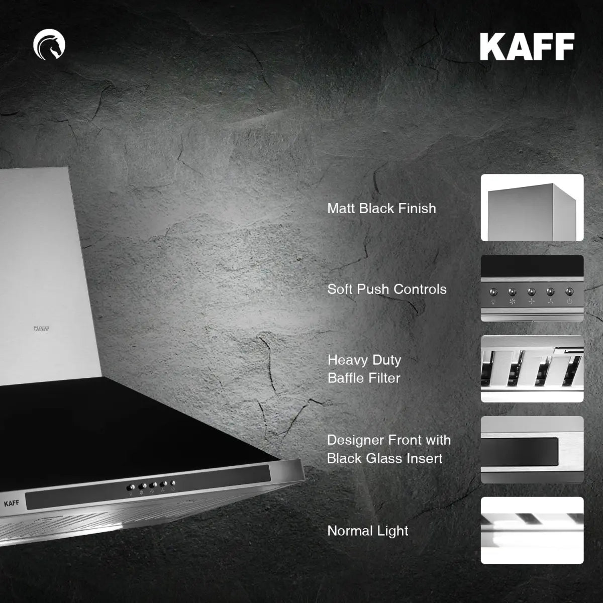 Kaff Fema BF 60 Cm Blk BlackChimney