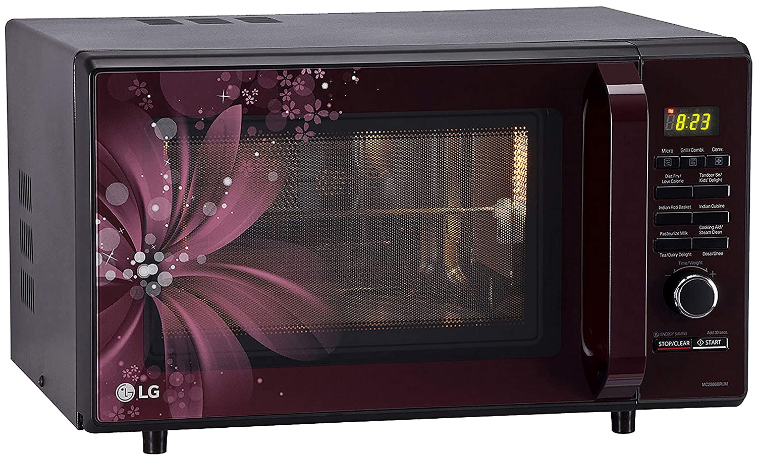 LG 28 L Convection Microwave Oven (MC2886BRUM, Black)