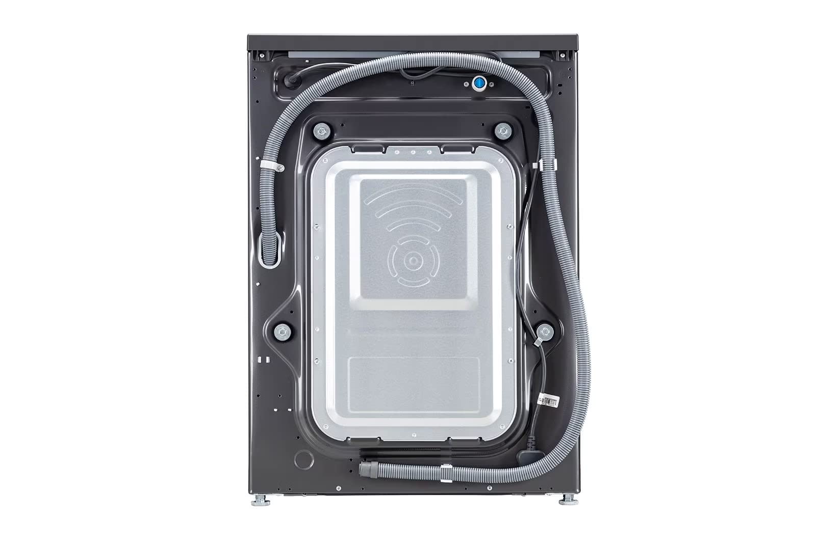 LG 10 Kg 5 Star Inverter Wi-Fi Fully-Automatic Front Loading Washing Machine with Inbuilt heater (FHP1410Z5M, Middle Black with Chrome Door, AI DD Technology & Steam)