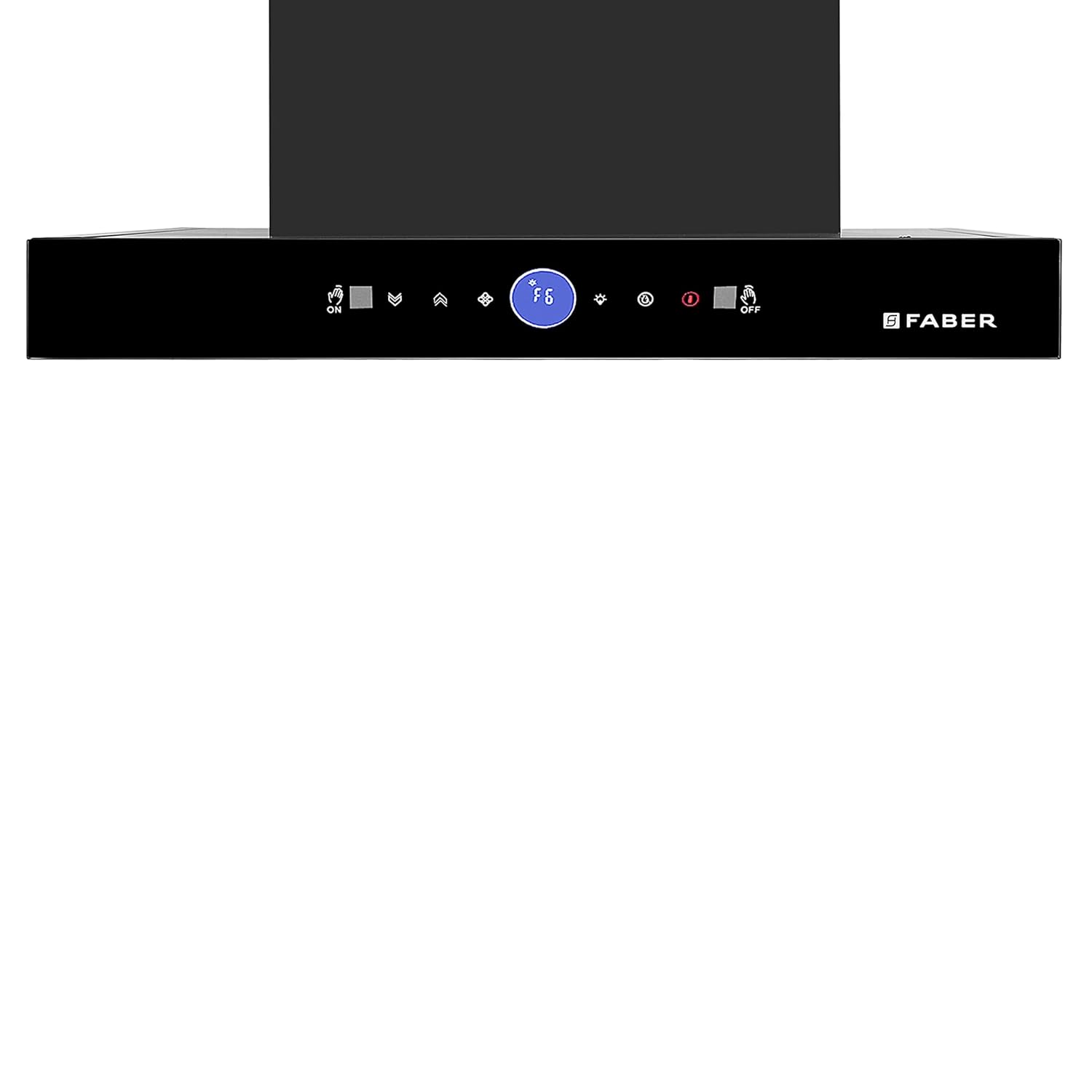 Faber 1500 m³/hr Autoclean Kitchen Chimney (HOOD DAZZLE BLDC FL HC BK 90, Filterless, Touch & Gesture, Remote, Black)