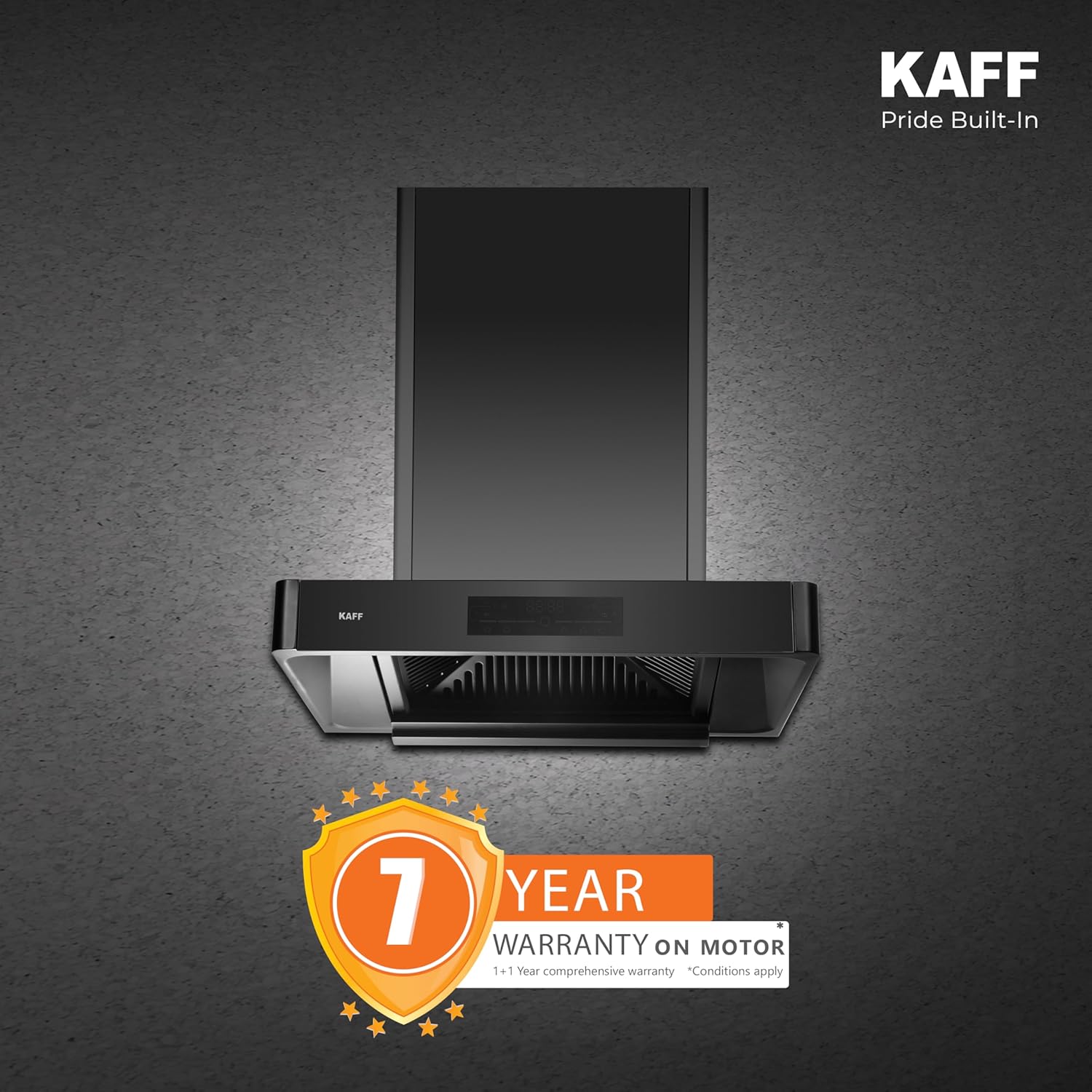 KAFF XPRO 60cm Kitchen Chimney | 1400 m³/hr Suction | Filterless Auto Clean | Motion Sensor & Touch Control