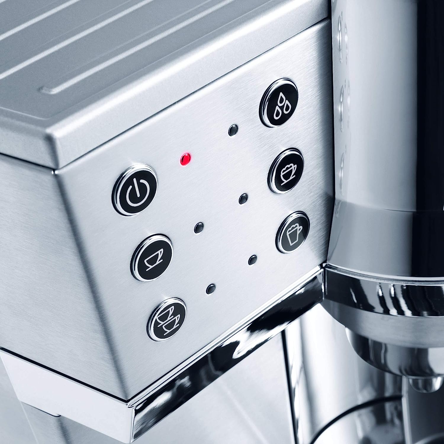 DELONGHI EC 850.M Pump Espresso & Cappuccino Machine 1450W (Metallic)