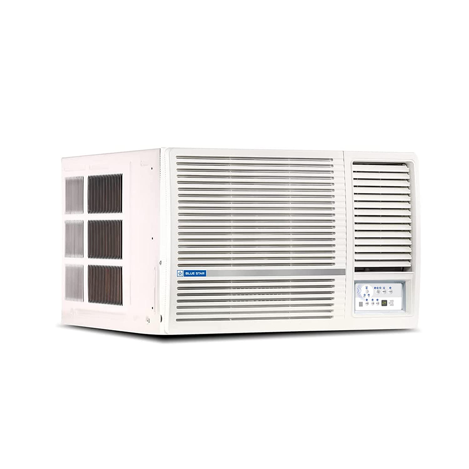 Blue Star 1 Ton 3 Star Fixed Speed Window AC (Copper, Turbo Cool, Humidity Control, Fan Modes-Auto/High/Medium/Low, Hydrophilic Blue Fins, Dust Filters, Self-Diagnosis, 2023 Model, WFA312LN, White)