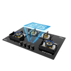 Beyond Dorado 4 Burner Glass Hobtop Gas Stove