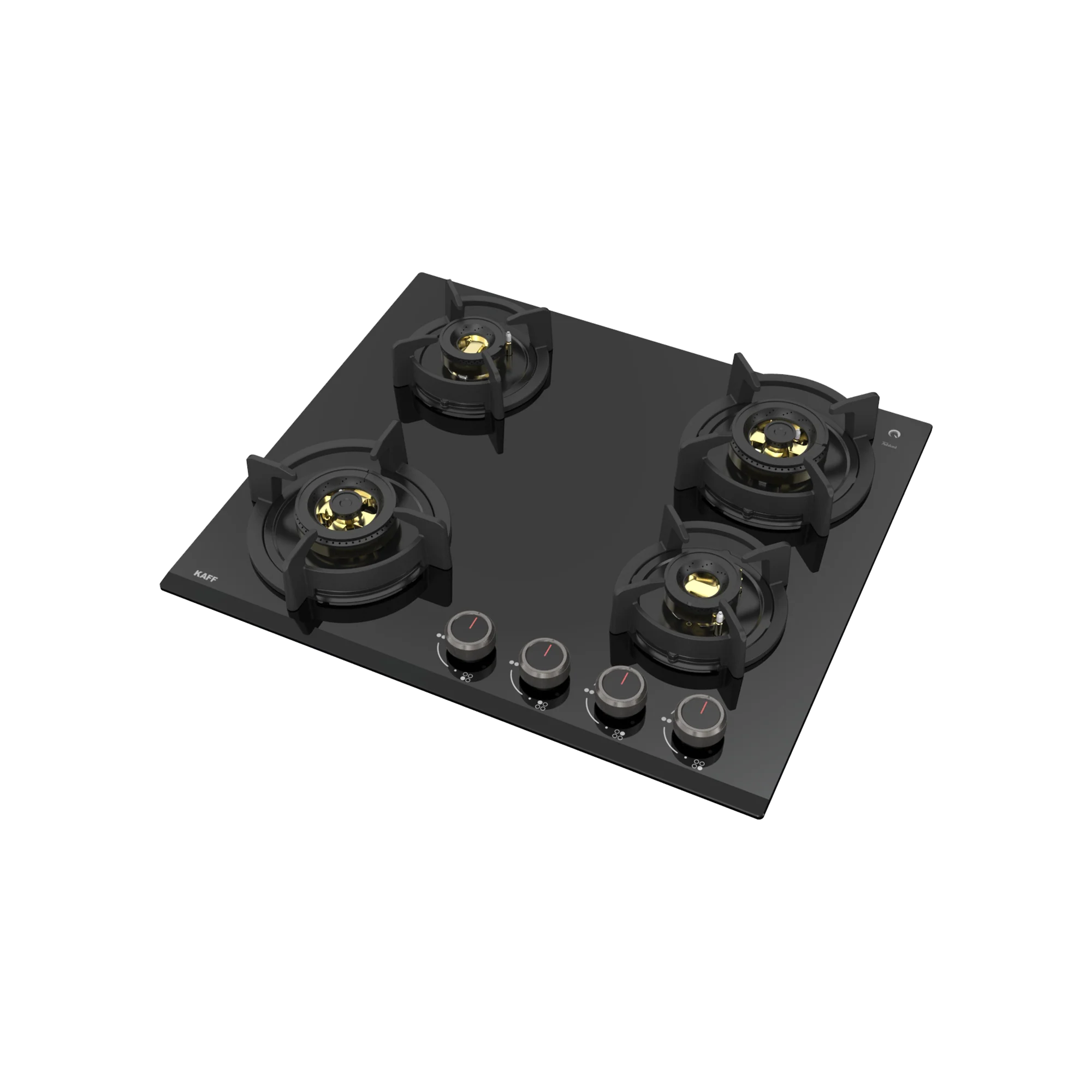 KAFF ASF 604 Electric Hob: Tempered Glass Top, 4 Burners, Auto, Black