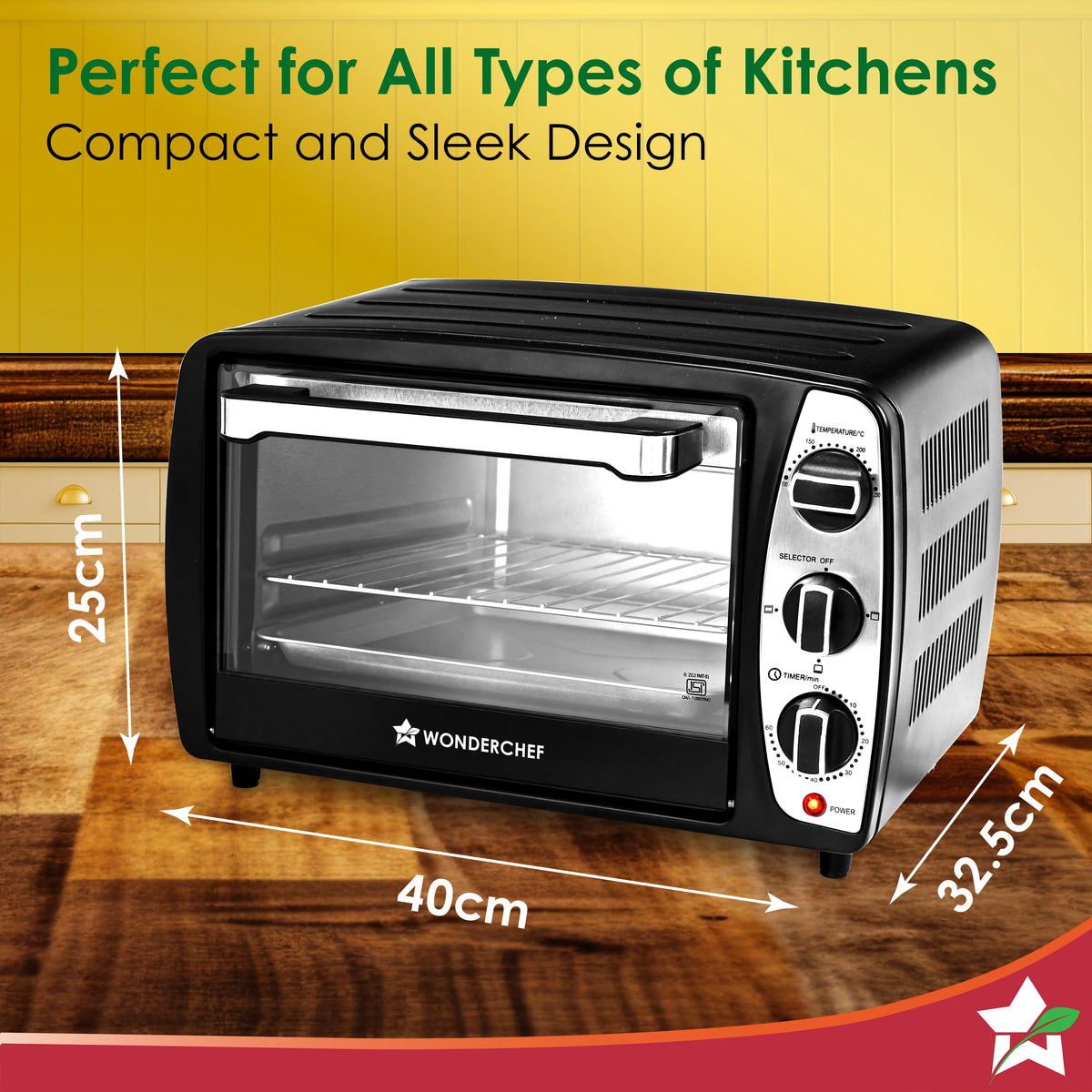 Wonderchef 63155215 17 L Straight Body OTG Oven