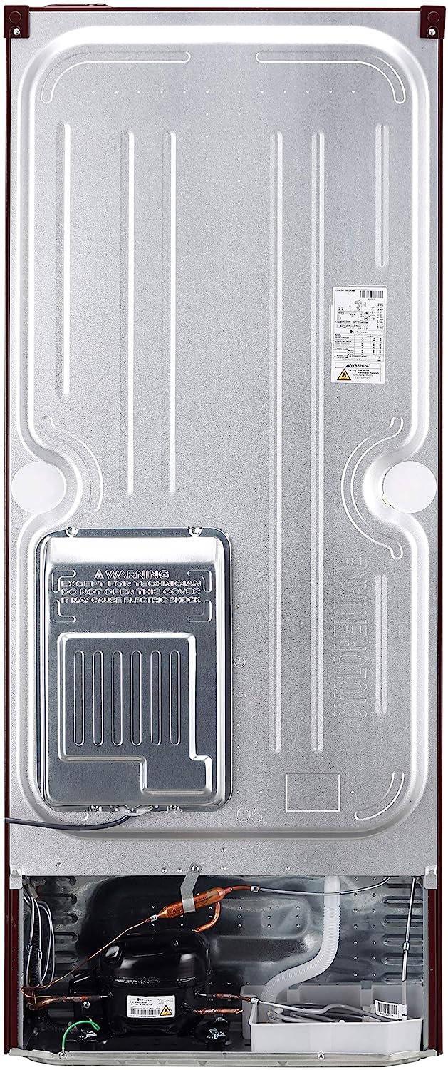 LG 260 L 2 Star Frost Free Inverter Double Door Refrigerator (GL-T292RSCY, Scarlet Charm, Convertible)