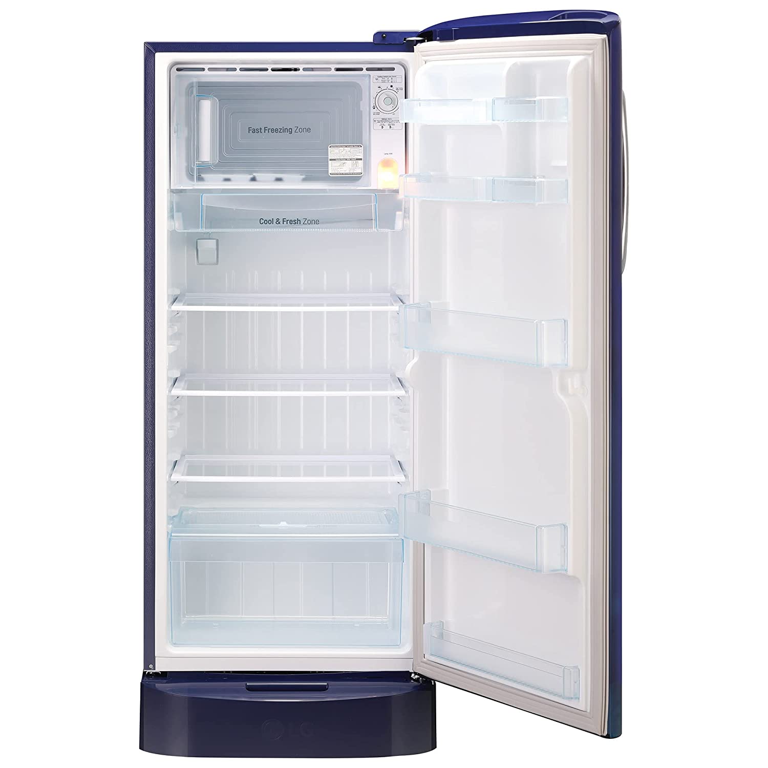 LG 224 L 5 Star Refrigerator GL-D241ABCU Blue Charm