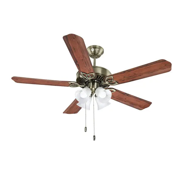 Orient Electric Subaris 1300mm Decorative Underlight 5-Blade Ceiling Fan Antique Brass