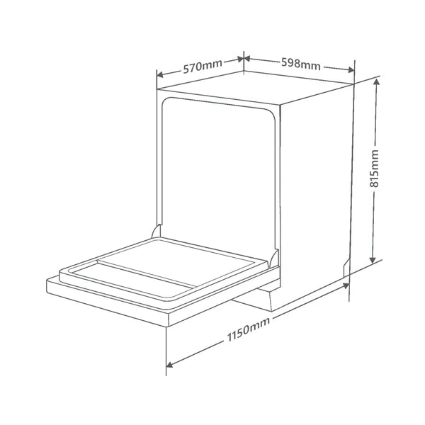 DW (SITG)- Built in Dishwasher with Rapid Wash & Salt Container for Water Softener