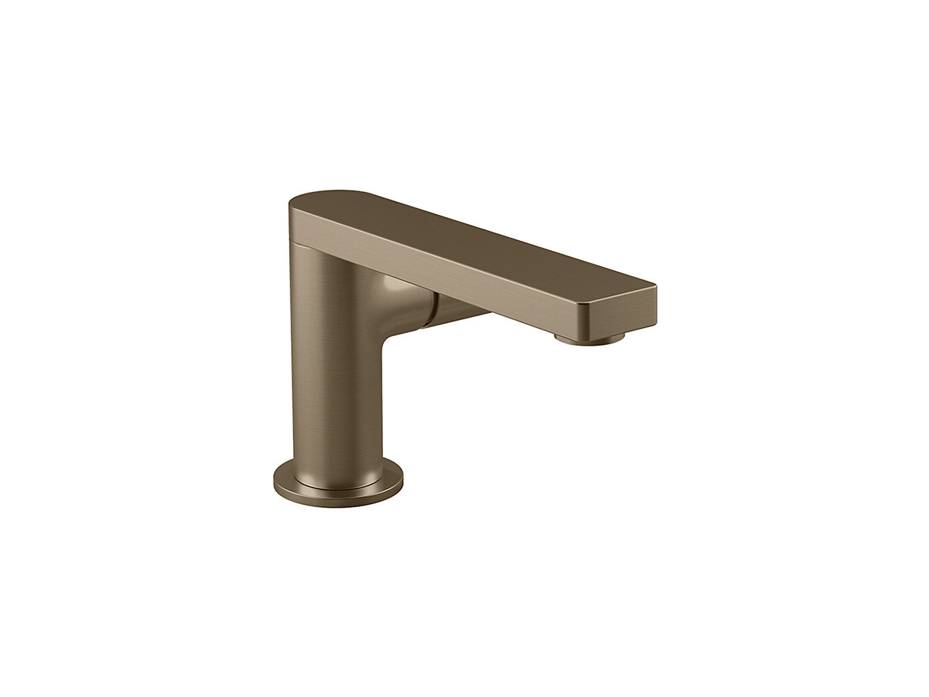 kohler K-73050T-7-BV Single-control basin faucet without drain in brushed bronze