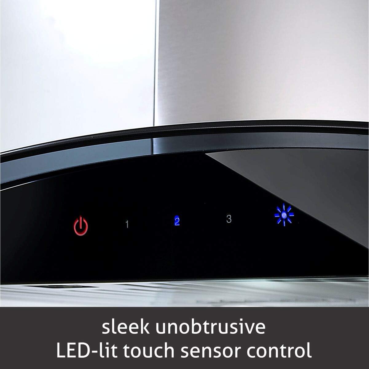 Glen 6071 Touch Sensor SS LED Lights, Baffle Filter with LTW Kitchen Chimney (60cm)