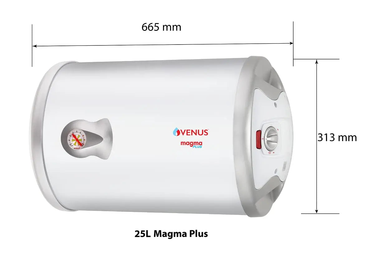 Venus Magma Plus 25gh 25-Litre Storage Water Heater (White,bee Star Rating - 4 Stars)
