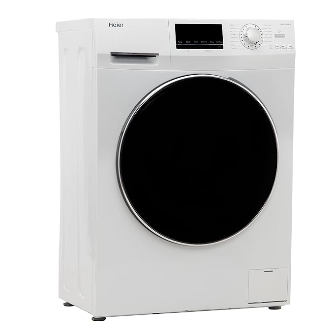 Haier 6 kg Fully Automatic Front Load Washing Machine with In-built Heater White  (HW60-BP10636)