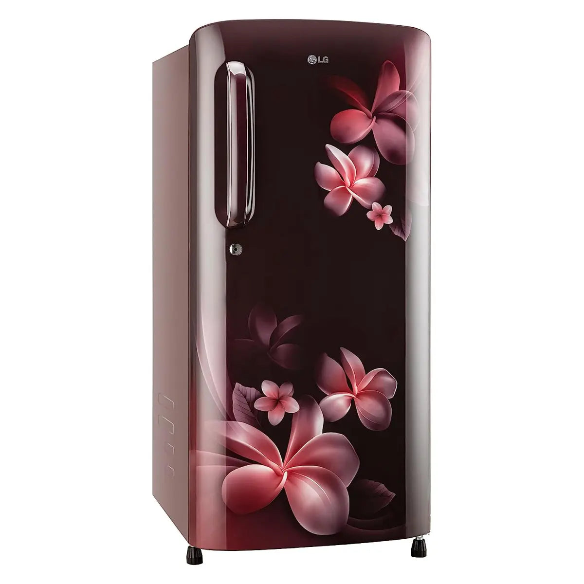 LG 185 L 3 Star Direct-Cool Single Door Refrigerator (GL-B201ASPD, Scarlet Plumeria, Moist 'N' Fresh, Gross Volume- 190 L)