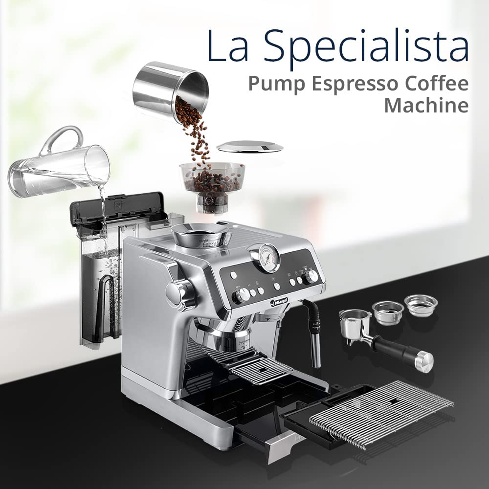 DELONGHI EC9335 Pump Espresso Coffee Maker (Silver)