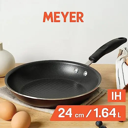 Meyer Merlot Aluminium Non-Stick Frypan Gas and Induction Base 11641 24cm Purple