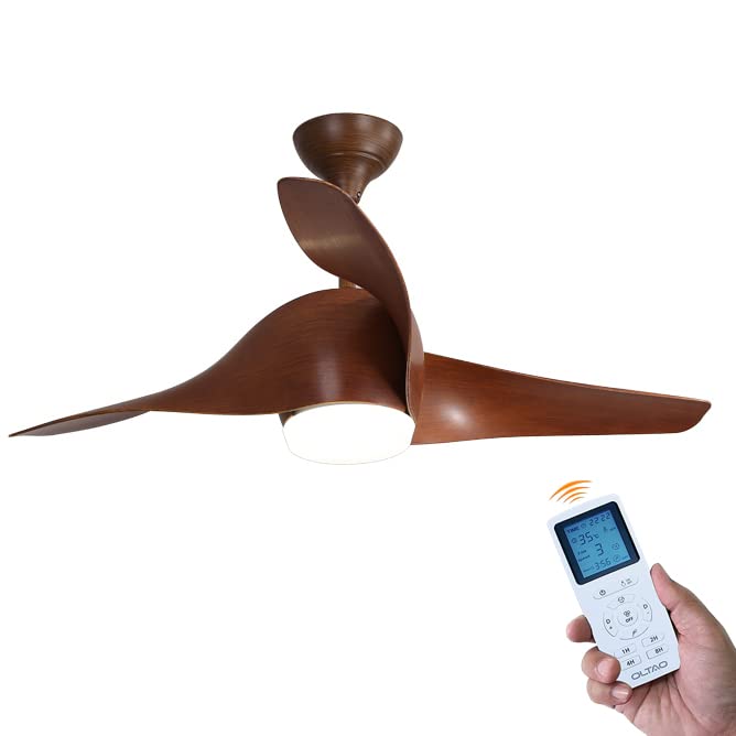 oltao Fan Iroko 52 inch Koa Wood