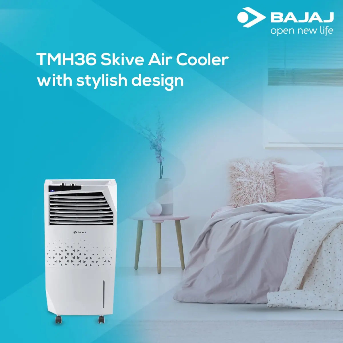 Bajaj Air Cooler TMH36 SKIVE 36 L White