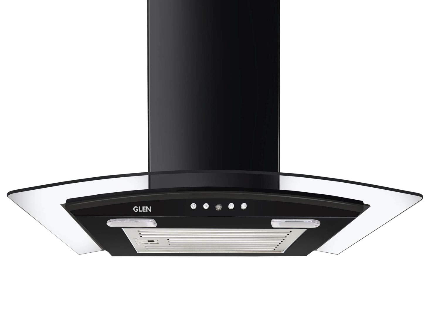 Glen Designer Kitchen Chimney 6070 Junior Black 60cm Baffle Filter 1000 m3/h