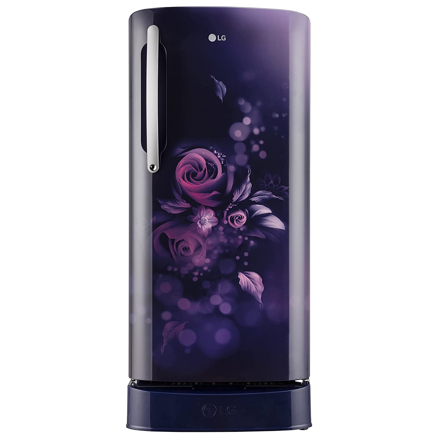 LG 204 L 5 Star Inverter Direct-Cool Single Door Refrigerator (GL-D211HBEZ, Blue Euphoria, Base stand with drawer & Fast Ice Making)