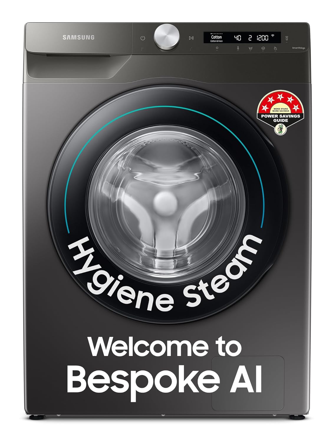 Samsung WW70T502NAN1TL AI Front Load Washer 7kg 5 Star Energy