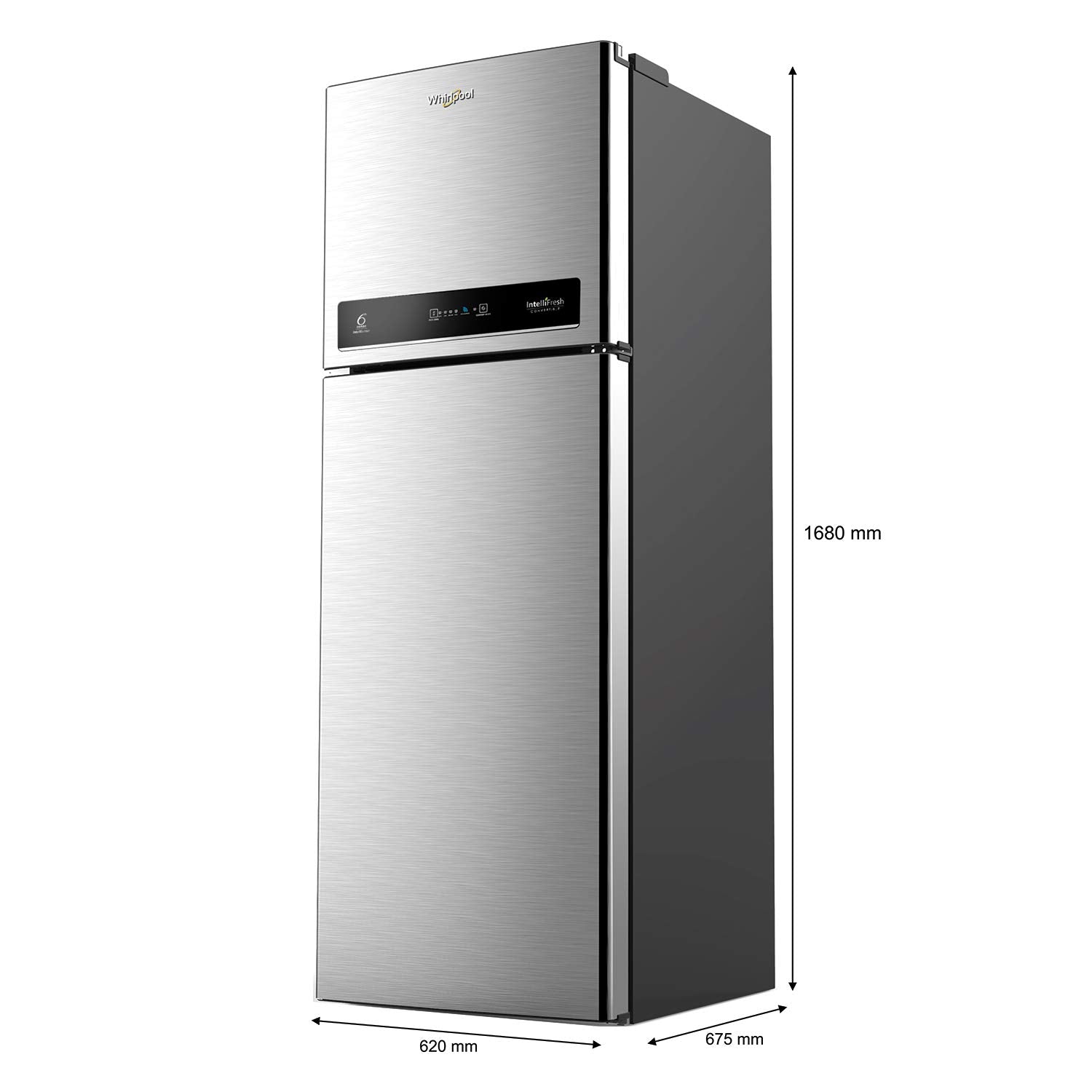 Whirlpool 340 L 3 Star Inverter Frost-Free Double Door Refrigerator (INTELLIFRESH INV CNV 355 3S, German Steel, Convertible, 2022 Model)