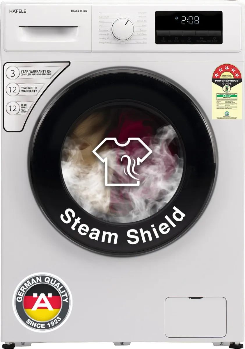 Hafele AMARA 9014W Front Loader 9 Kg Washing Machine: High-Capacity and Efficient