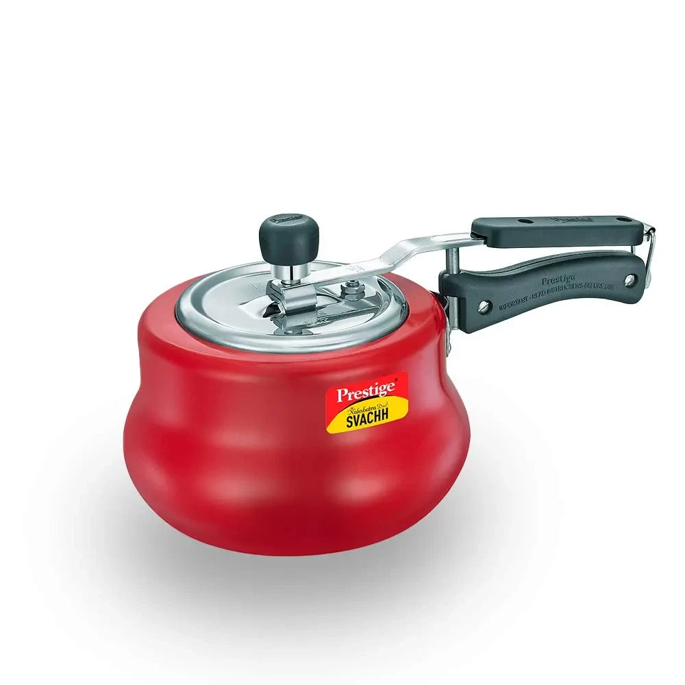 Prestige Svachh, 10751, 2 L, Nakshatra Duo Red Handi, with deep lid for Spillage Control