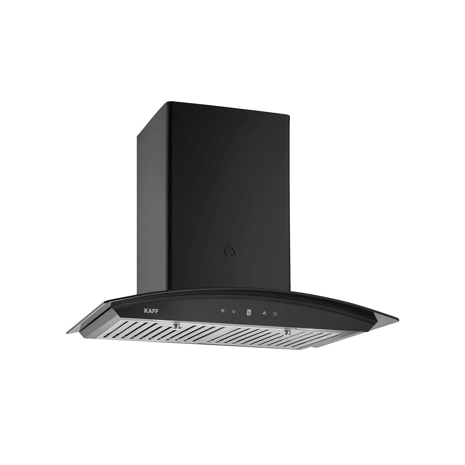 KAFF MILA DHC 60 Kitchen chimney in size 60cm, designed max airflow 1150 m3/hr Auto Clean Chimney, 2 Baffle Filter, Black finish