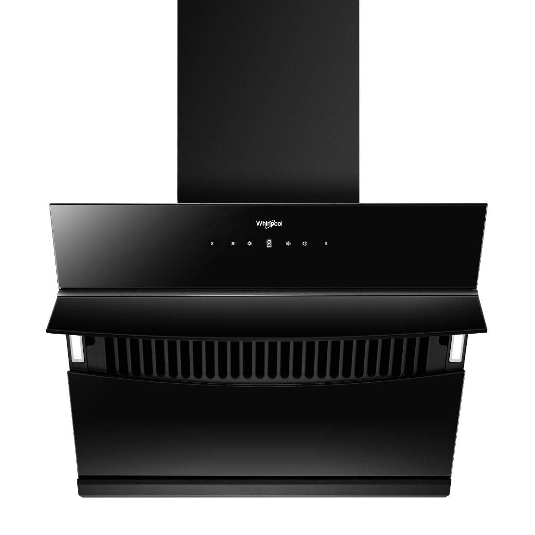 Whirlpool 60 cm 1260 m³/HR Auto-Clean Angular Kitchen Chimney (VFL 601 HAC HOOD, Filterless Technology, Touch Control, Black)