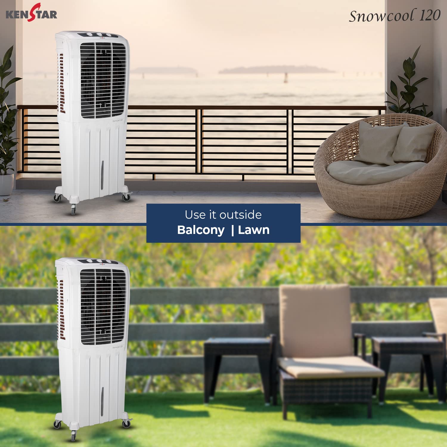 Kenstar Snowcool HC 120 Desert Air Cooler White